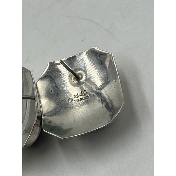 Jessie Claw Navajo Native American Signed Sterling Blue‎ Lapis Lazuli Earrings - Picture 8 of 8